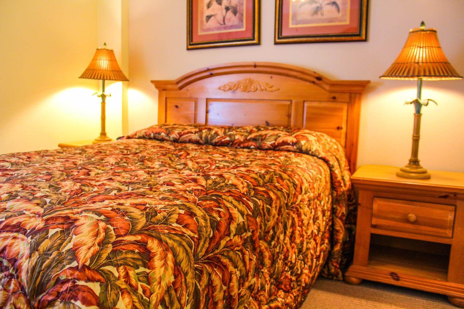 A master bedroom at VRI's Island Gulf Resort in Madeira Beach, Florida.